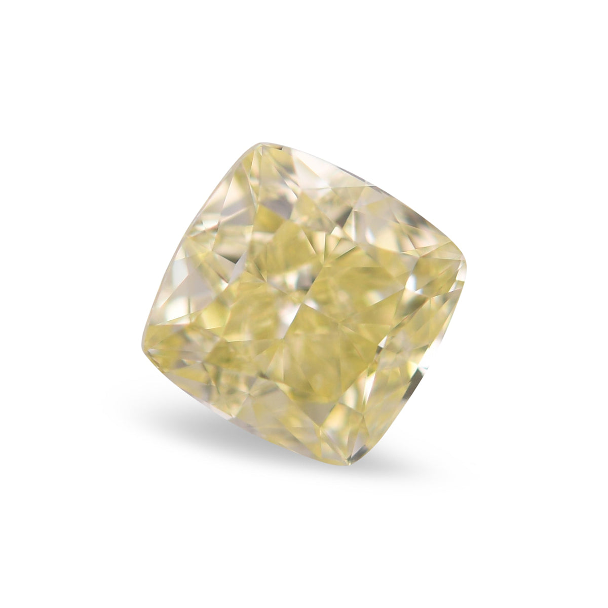 1.12 Carat Fancy Yellow Cushion Diamond VVS2 GIA