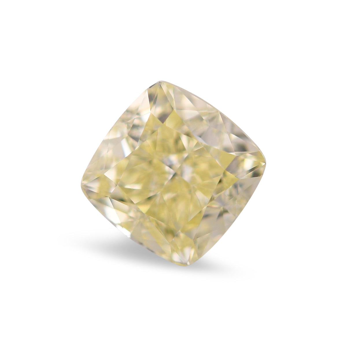 1.17 Carat Fancy Light Yellow Cushion Diamond VS1 GIA