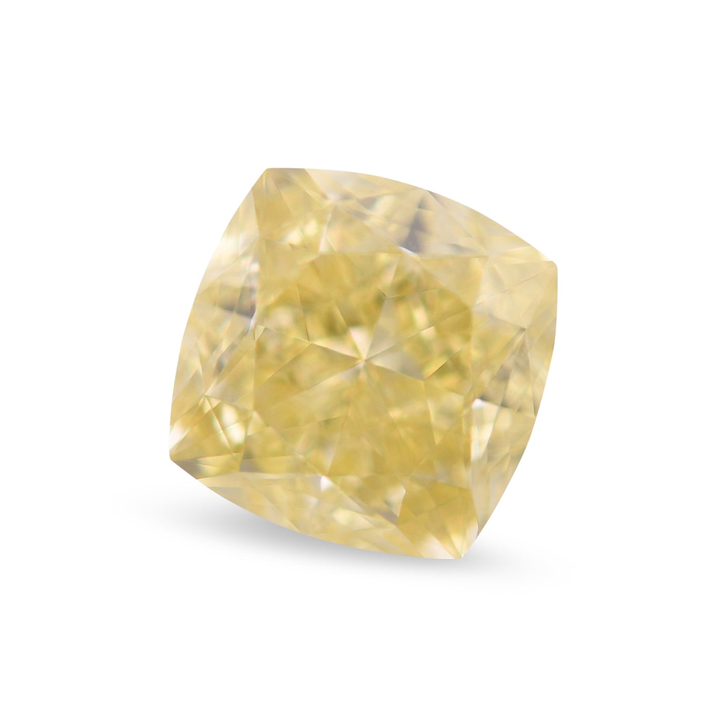 1,20 Karat Fancy Yellow Cushion Diamond VS1 GIA