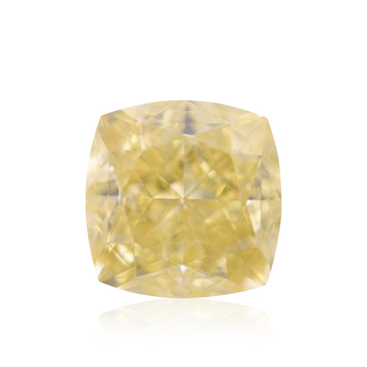 1,20 Karat Fancy Yellow Cushion Diamond VS1 GIA