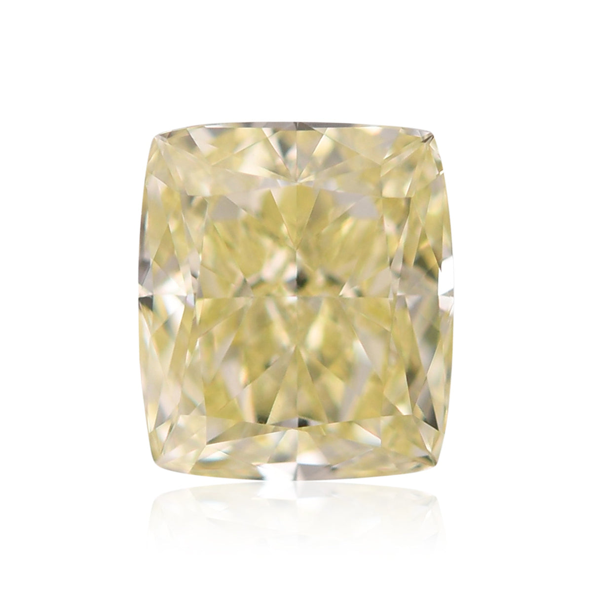1.32 Carat Fancy Light Yellow Cushion Diamond VVS2 GIA