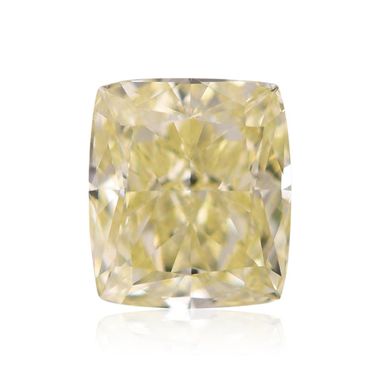 1,32 Karat Fancy Light Yellow Cushion Diamond VVS2 GIA