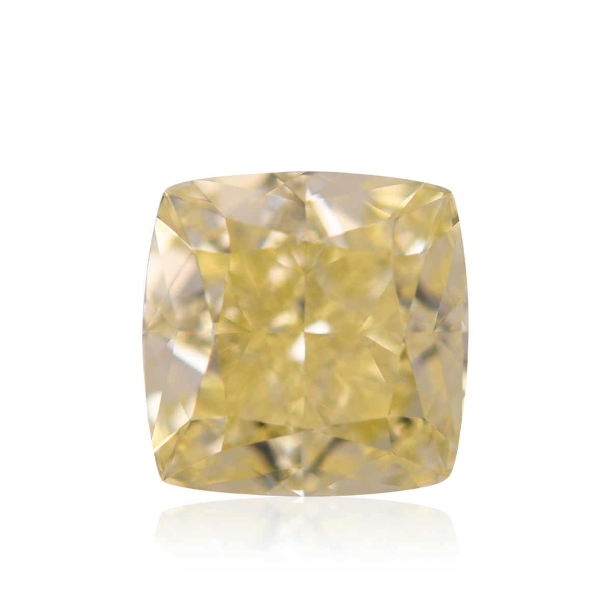 1.50 Carat Fancy Yellow Cushion Diamond VVS2 GIA