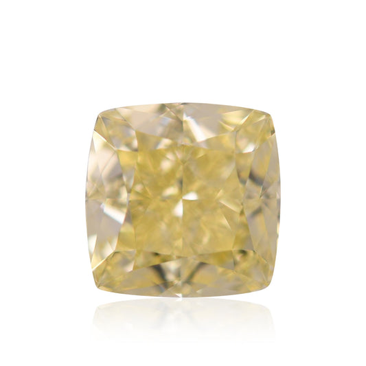1,50 Karat Fancy Yellow Cushion Diamond VVS2 GIA