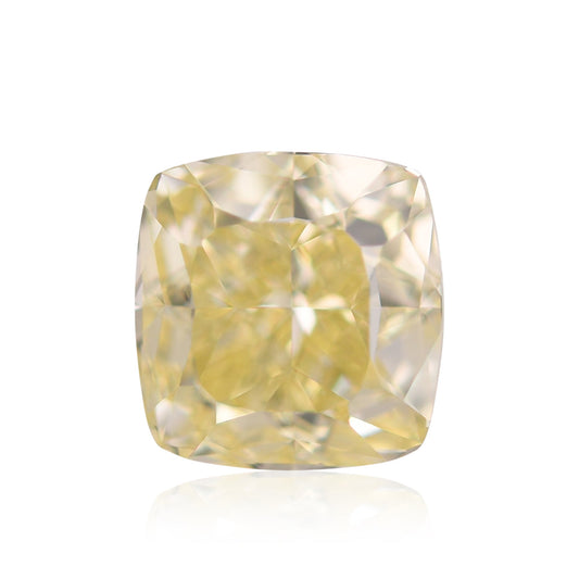 1,51 Karat Fancy Yellow Cushion Diamond VS1 GIA