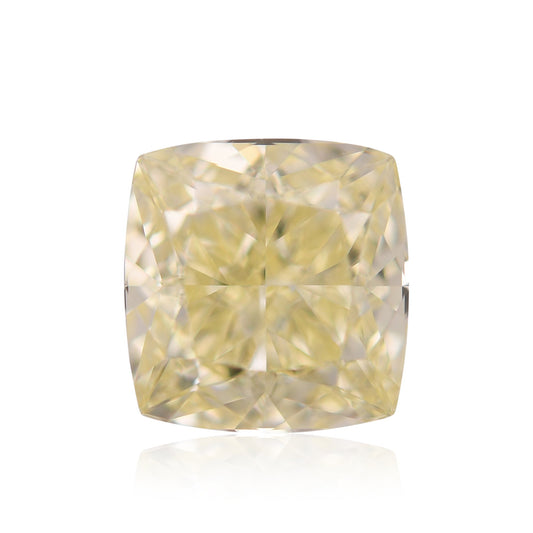 1,57 Karat Fancy Light Yellow Cushion Diamond VS1 GIA