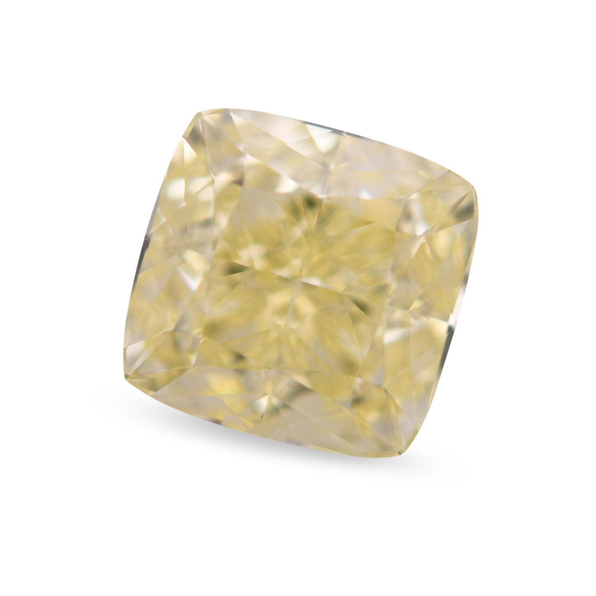 1.68 Carat Fancy Yellow Cushion Diamond VS1 GIA