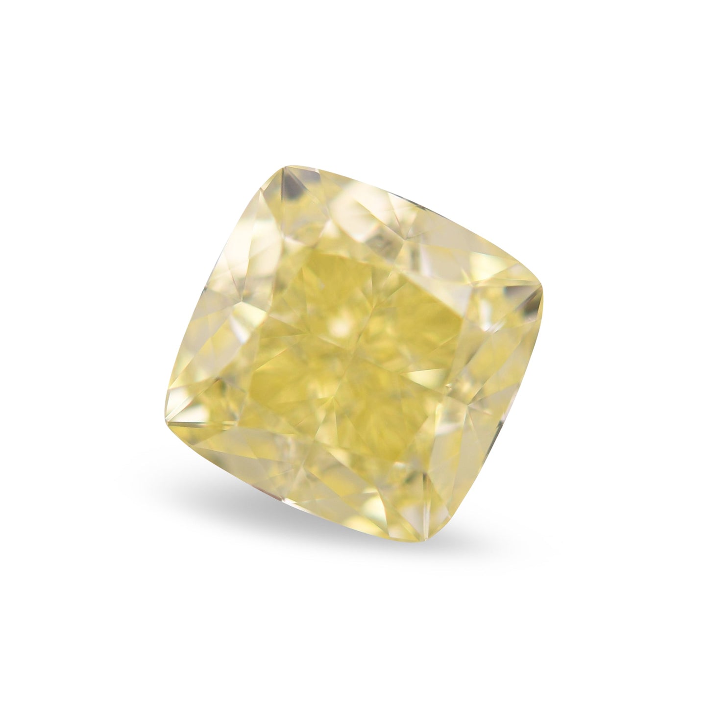 2,00 Karat Fancy Yellow Cushion Diamond VS1 GIA