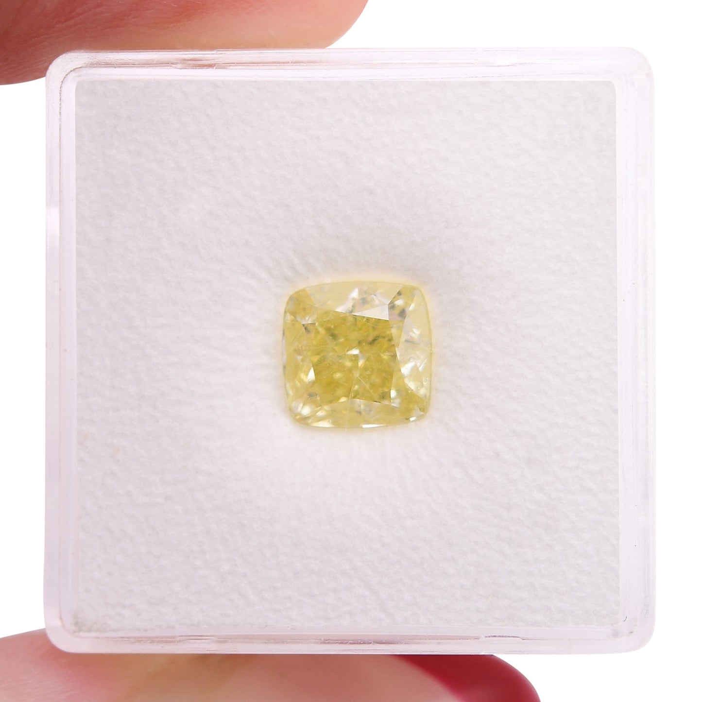 2,00 Karat Fancy Yellow Cushion Diamond VS1 GIA