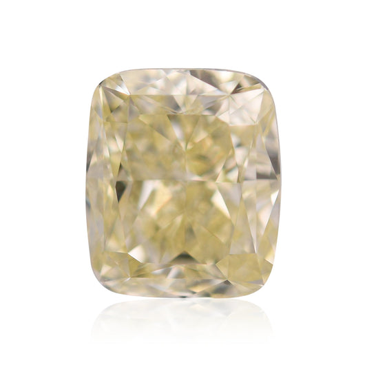 2,01 Karat Fancy Light Yellow Cushion Diamond VVS2 GIA