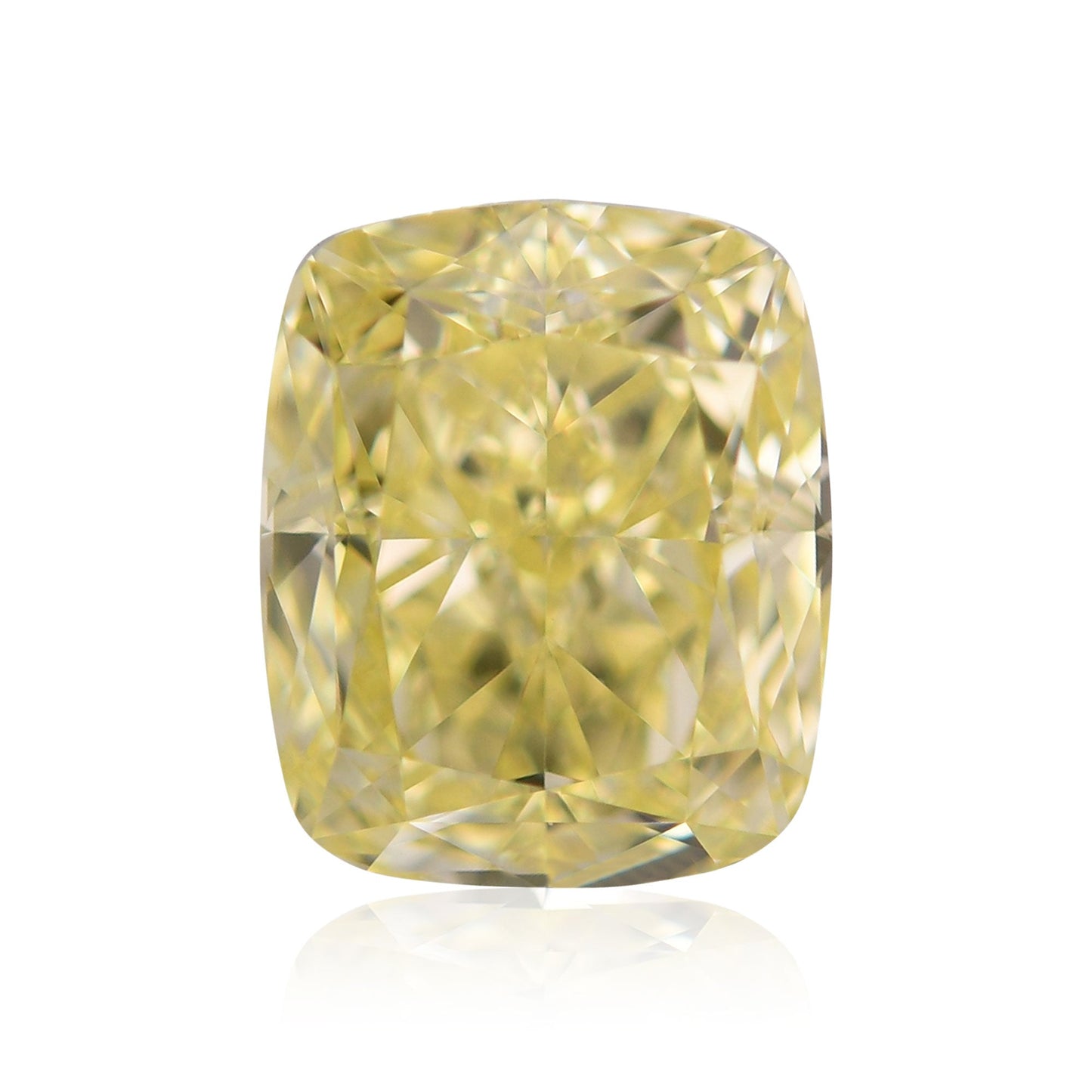 2,01 Karat Fancy Yellow Cushion Diamond VVS2 GIA