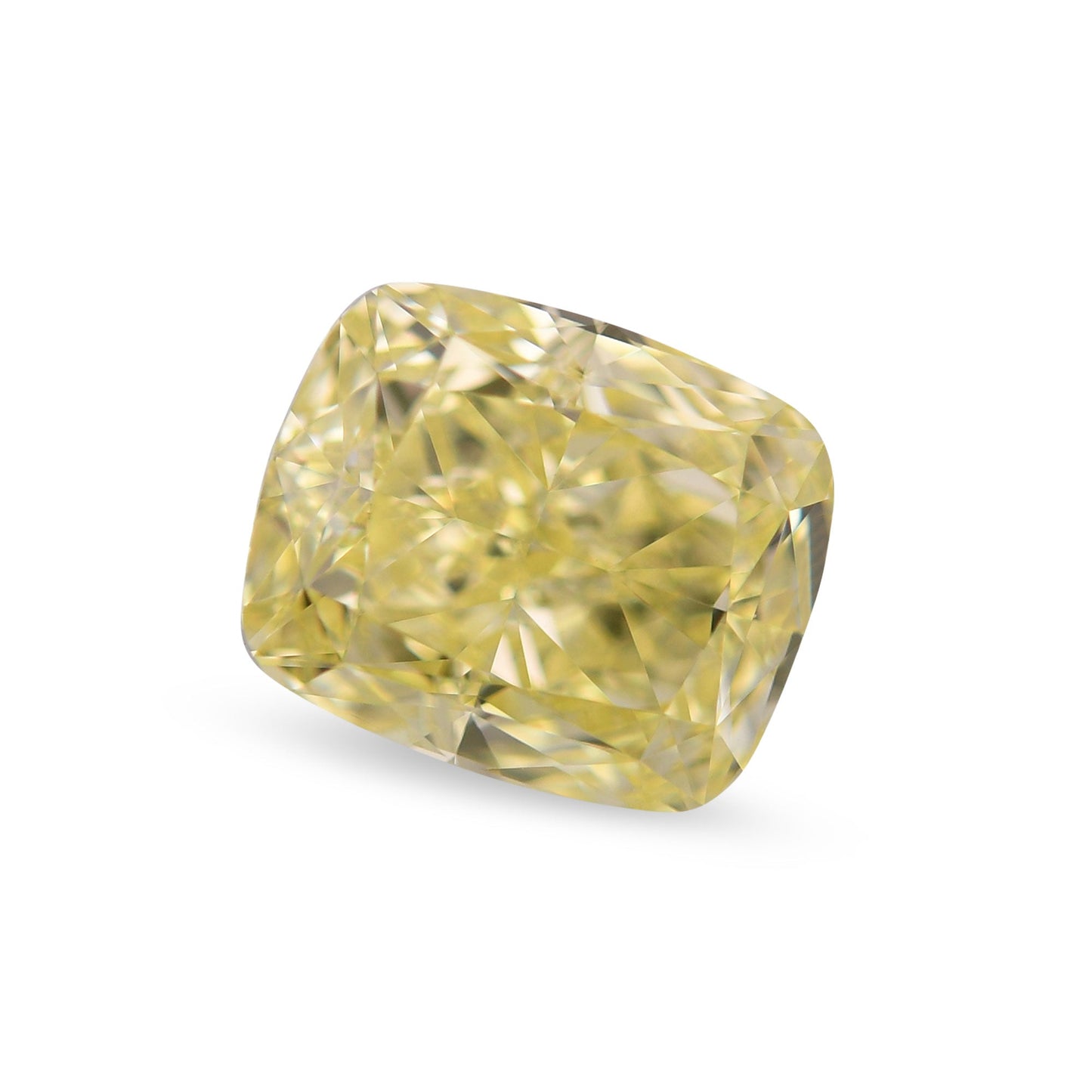 2,01 Karat Fancy Yellow Cushion Diamond VVS2 GIA
