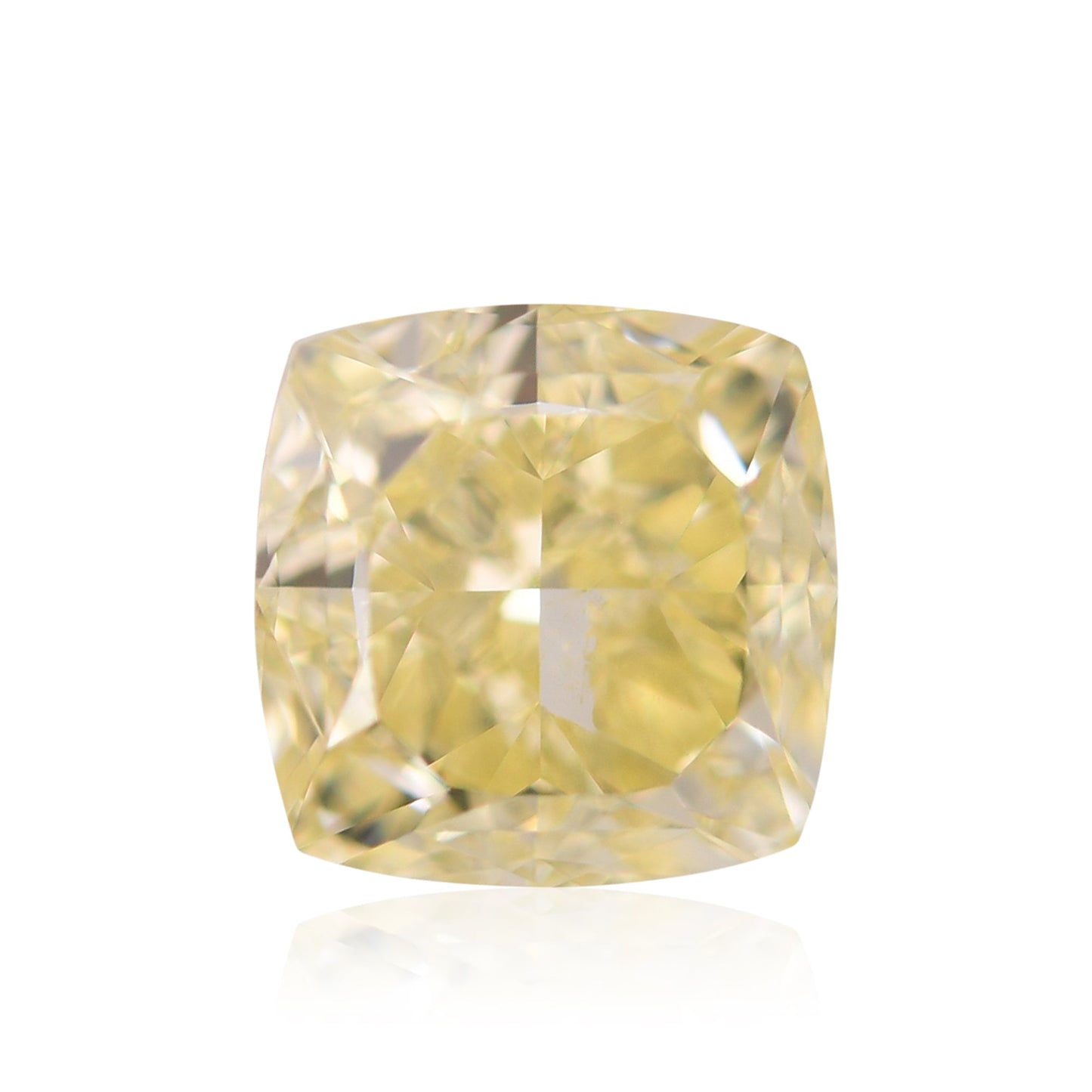 2,01 Karat Fancy Yellow Cushion Diamond VS1 GIA