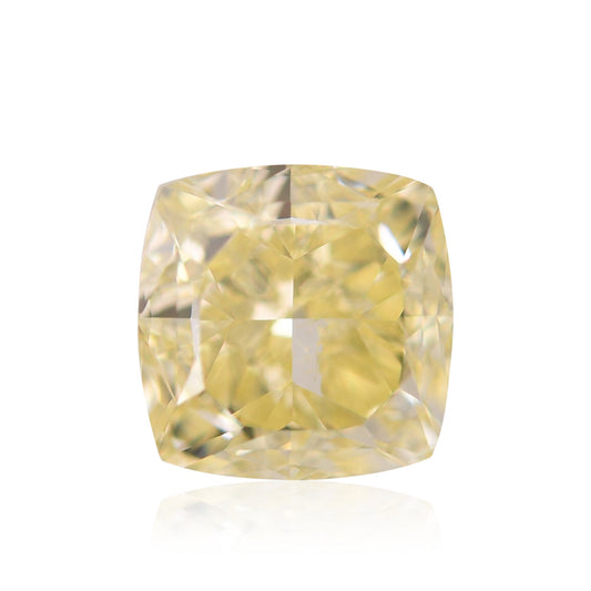 2,01 Karat Fancy Yellow Cushion Diamond VS1 GIA