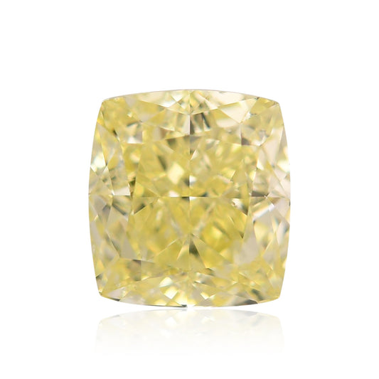 2,09 Karat Fancy Yellow Cushion Diamond SI2 GIA
