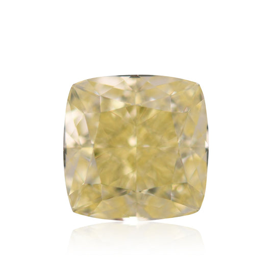 2,10 Karat Fancy Yellow Cushion Diamond VS1 GIA