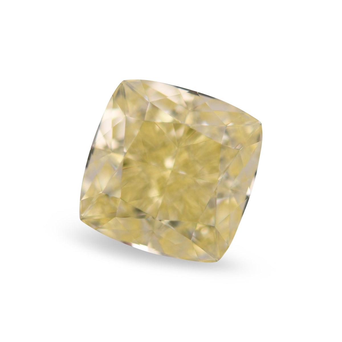 2,10 Karat Fancy Yellow Cushion Diamond VS1 GIA