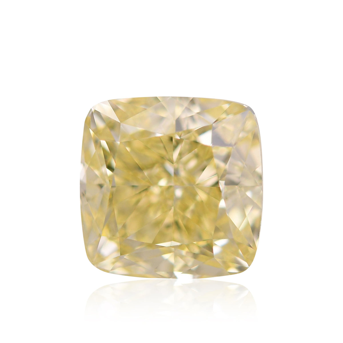 3,00 Karat Fancy Intense Yellow Cushion Diamond VVS1 GIA