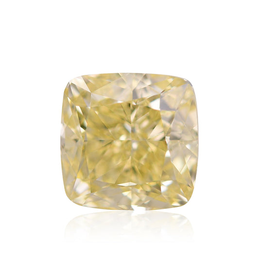 3,00 Karat Fancy Intense Yellow Cushion Diamond VVS1 GIA