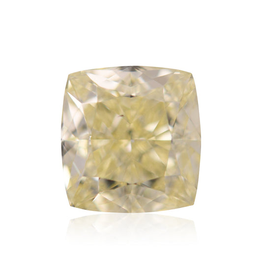 3,00 Karat Fancy Light Yellow Cushion Diamond VS2 GIA