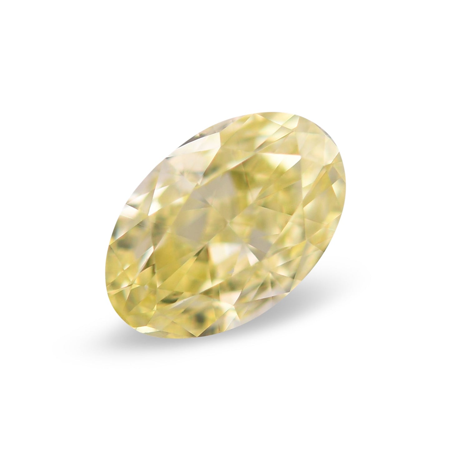 0,50 Karat Fancy Yellow Oval Diamond VS1 GIA