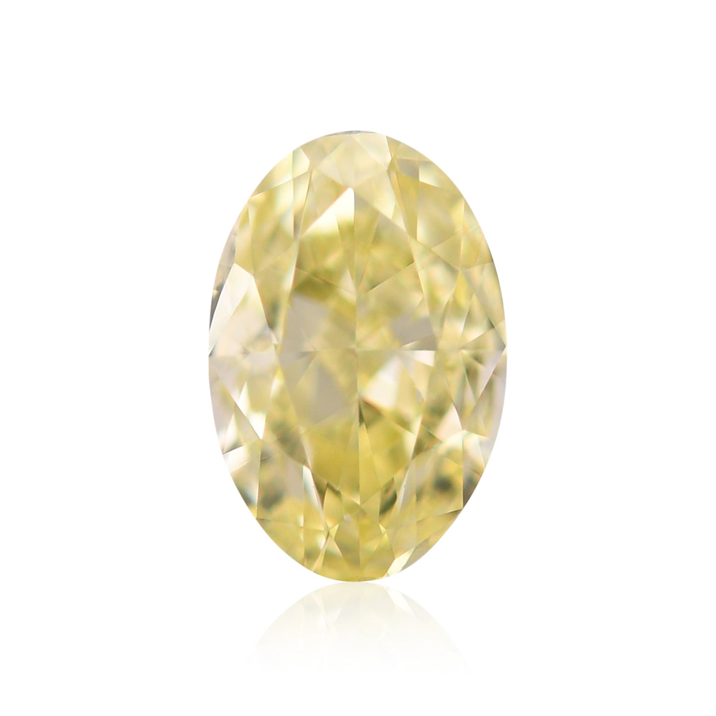 0,50 Karat Fancy Yellow Oval Diamond VS1 GIA