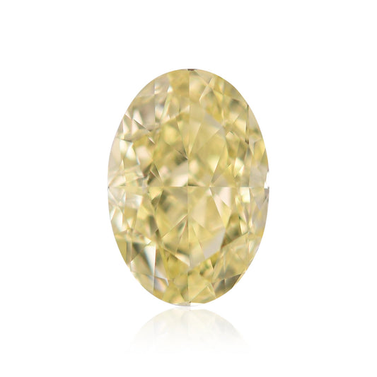 0,50 Karat Fancy Yellow Oval Diamond VS2 GIA