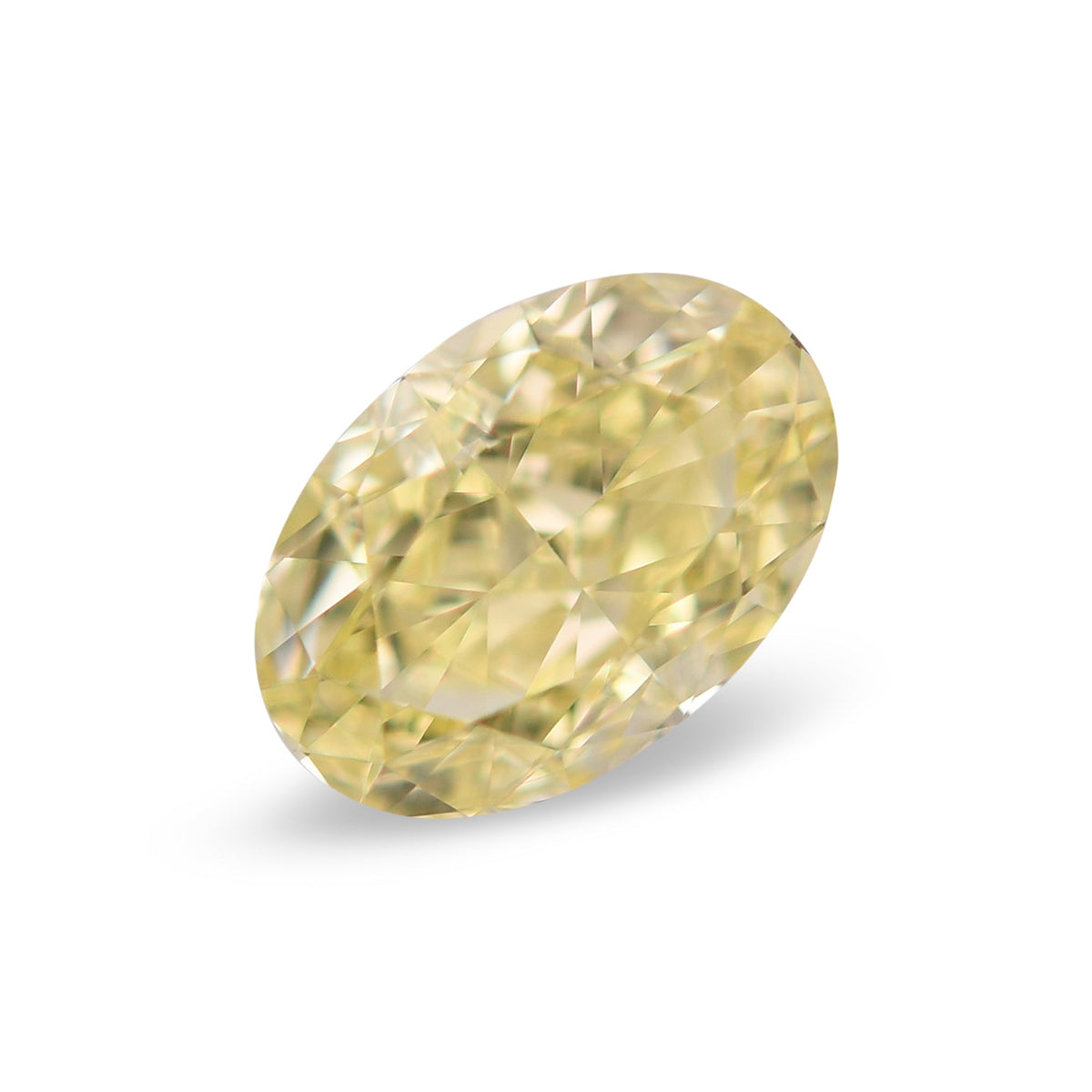 0,50 Karat Fancy Yellow Oval Diamond VS2 GIA