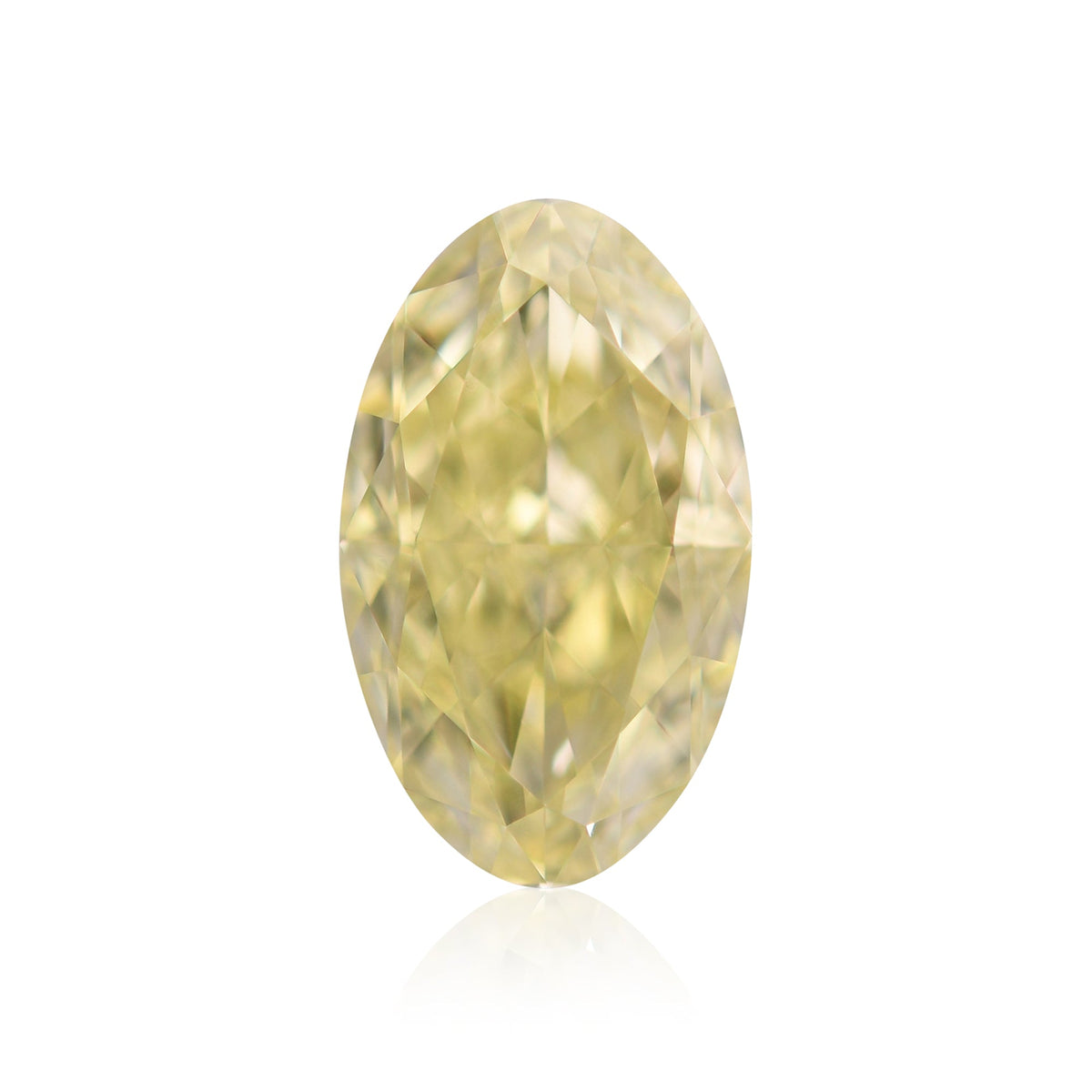 1,71 Karat Fancy Yellow Oval Diamond VVS2 GIA