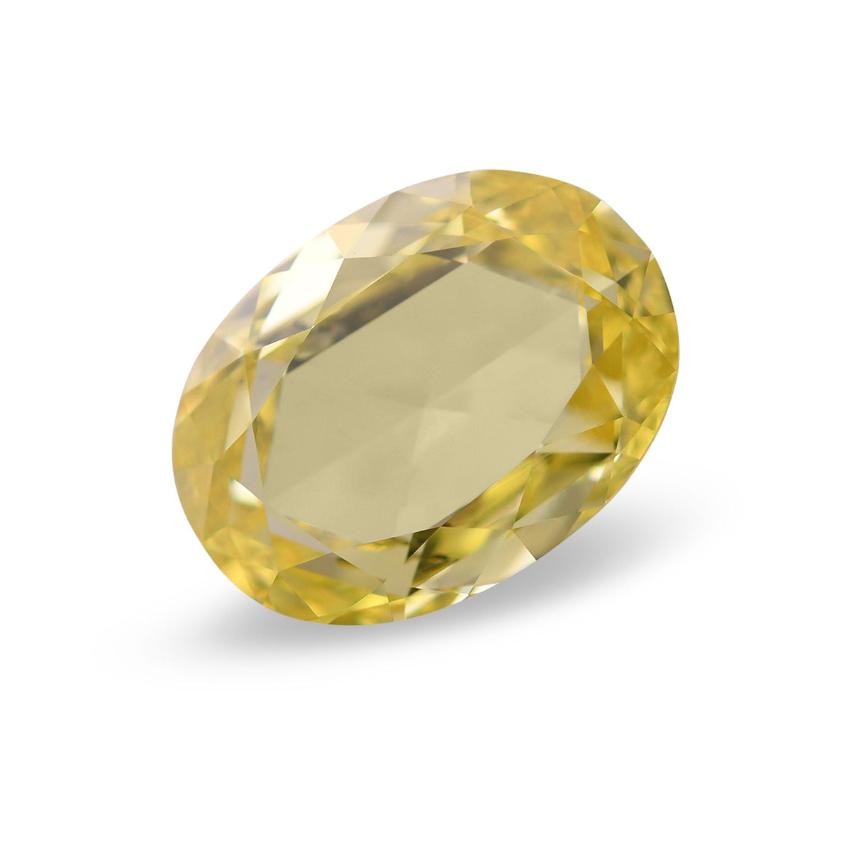 1.77 Carat Fancy Vivid Yellow Oval Diamond (SI2) GIA