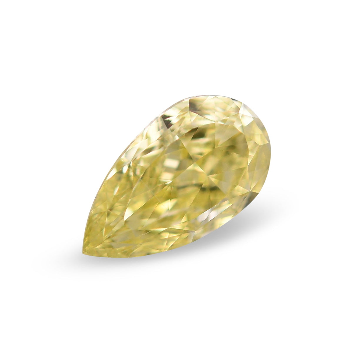 0,50 Karat Fancy Yellow Birnenförmiger Diamant VS2 GIA