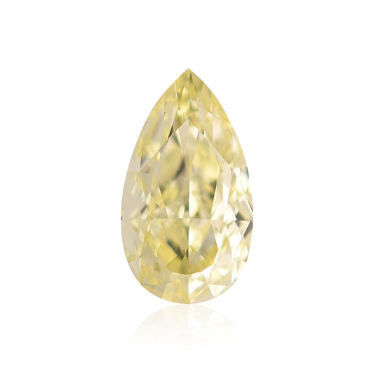 0,51 Karat Fancy Yellow Birnenförmiger Diamant VS2 GIA