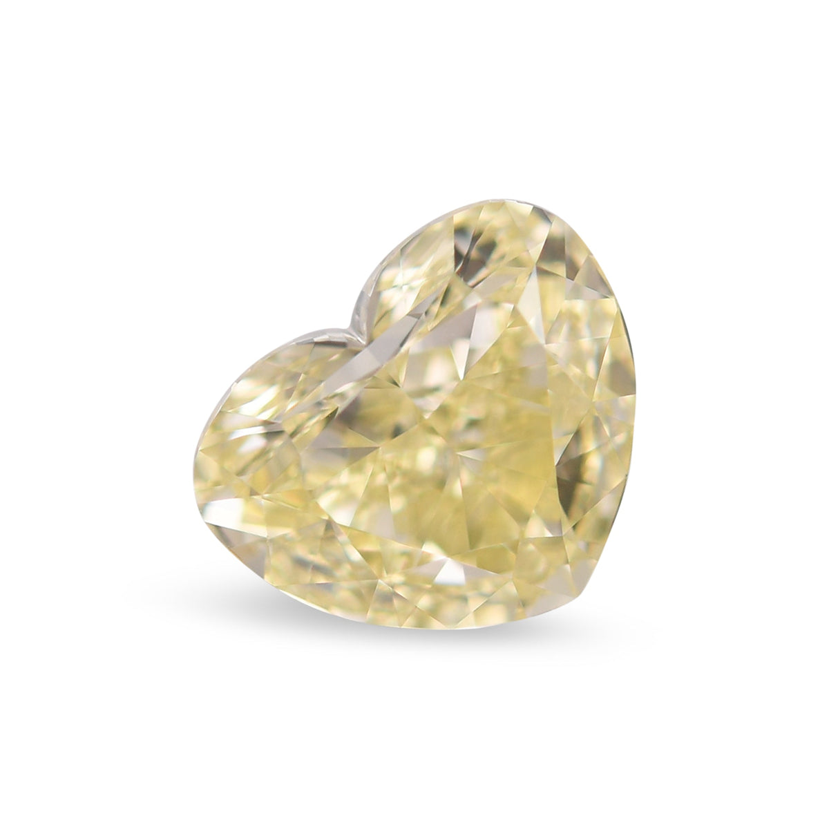 1.50 Carat Fancy Yellow HEART Diamond VS1 GIA