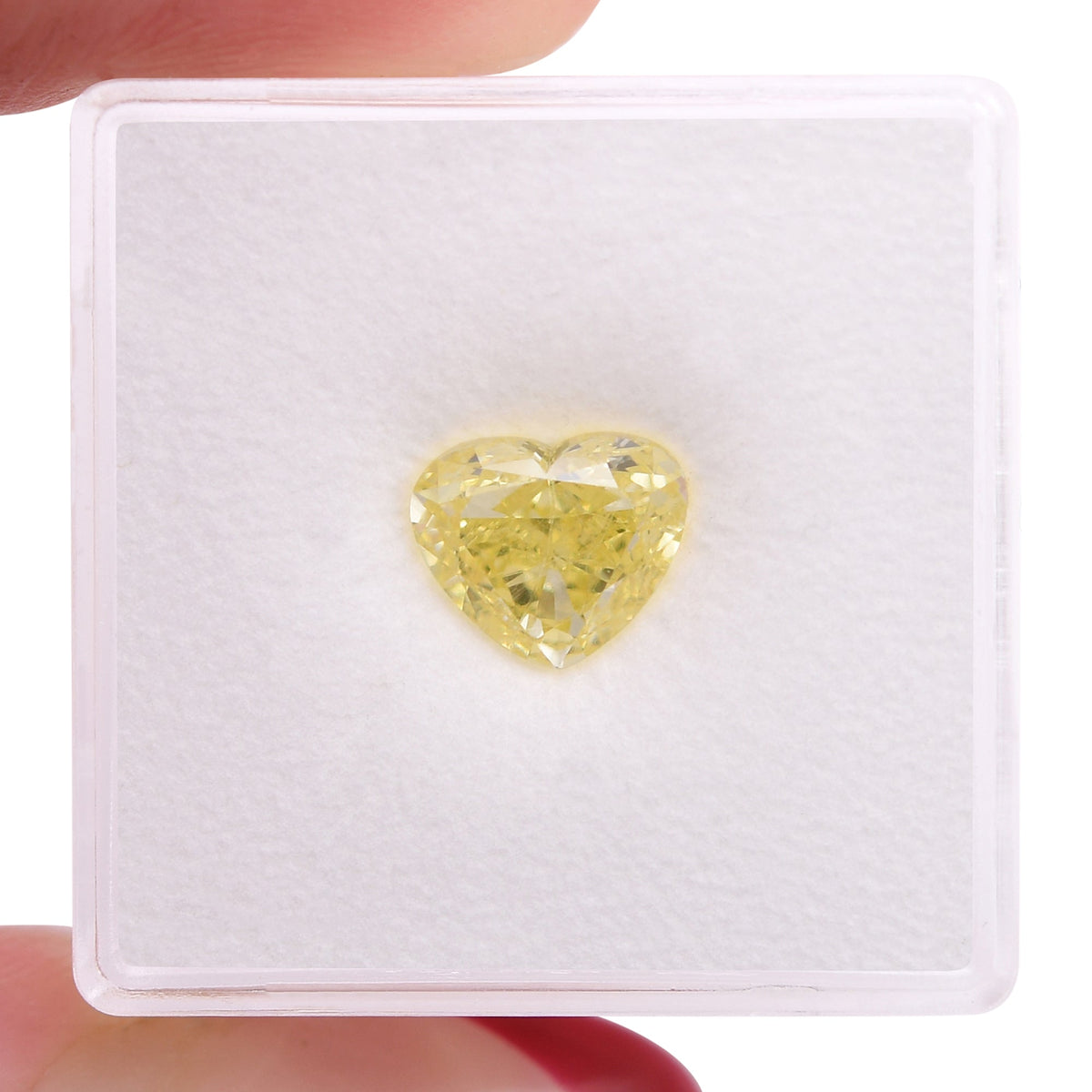 2,01 Karat Fancy Yellow Heart Diamant VVS1 GIA