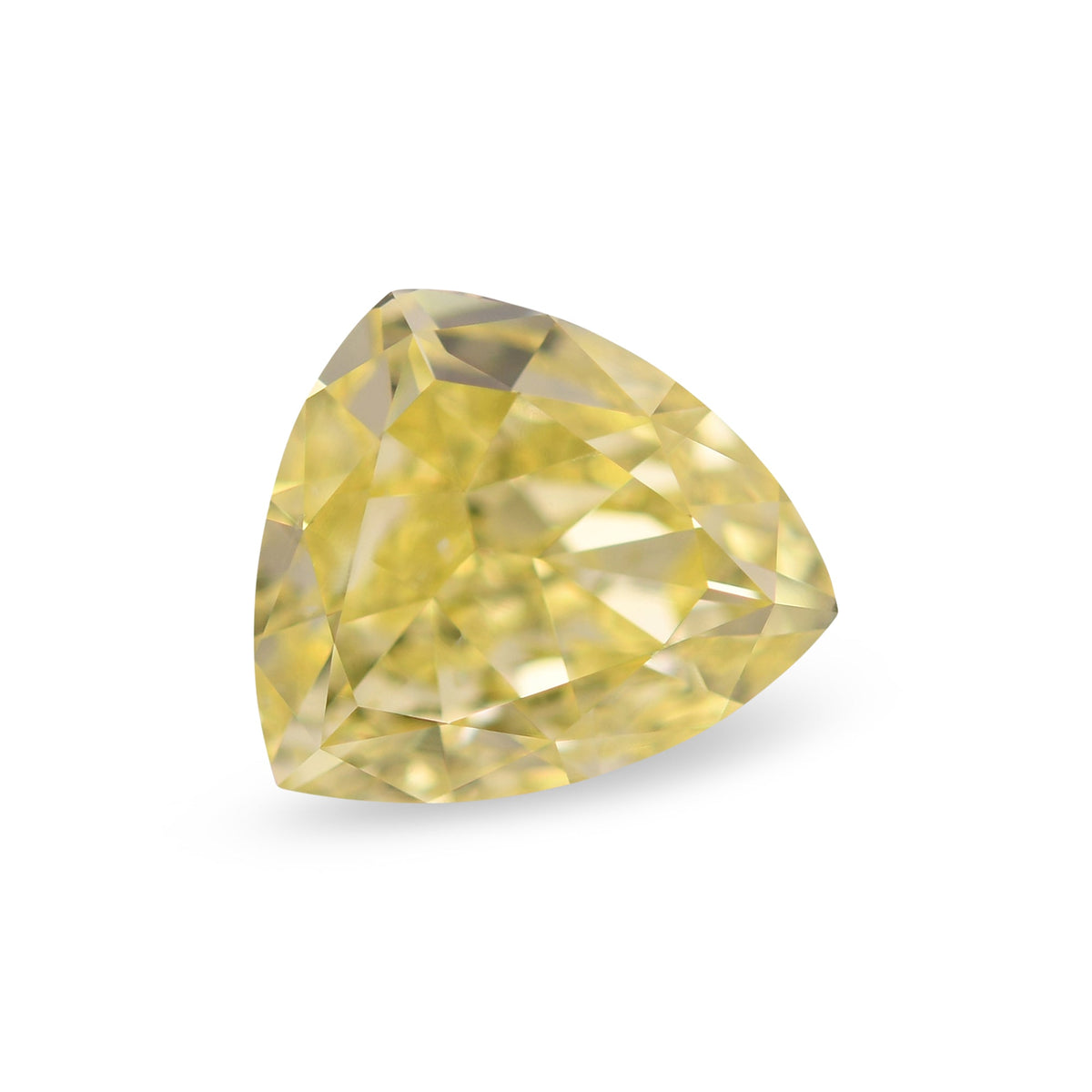 1,00 Karat Fancy Intense Yellow Triangle Diamond SI2 GIA
