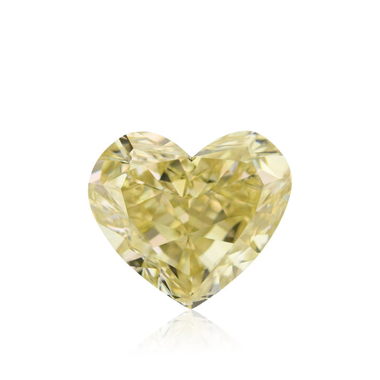 5,02 Karat Fancy Brownish Greenish Yellow Heart Diamant SI1 GIA