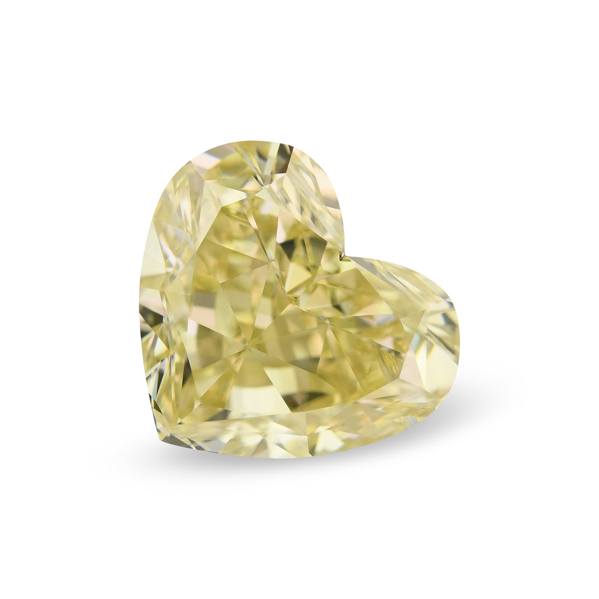 5,02 Karat Fancy Brownish Greenish Yellow Heart Diamant SI1 GIA