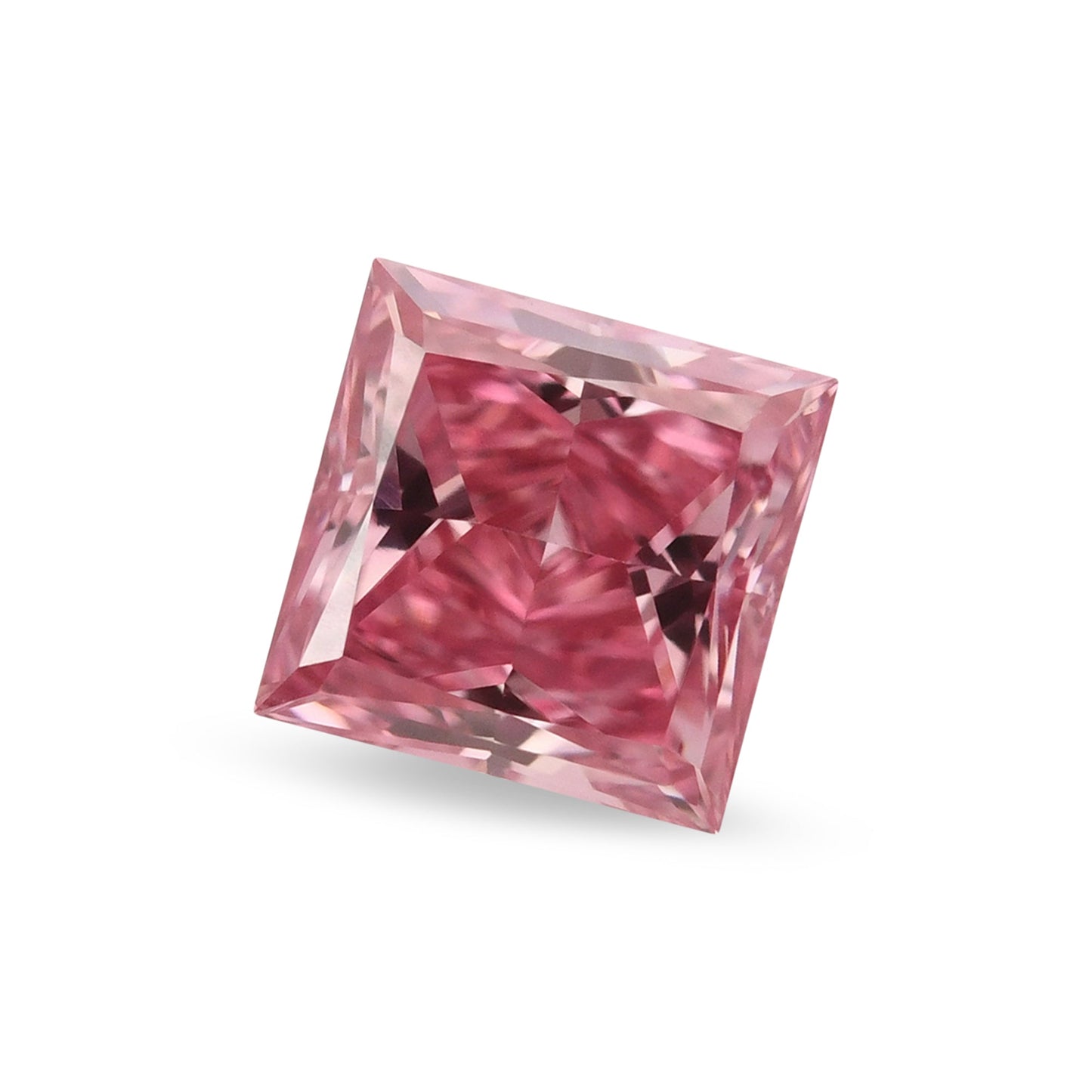 0,41 Karat Fancy Vivid Pink Princess Diamant VS2 GIA und Argyle