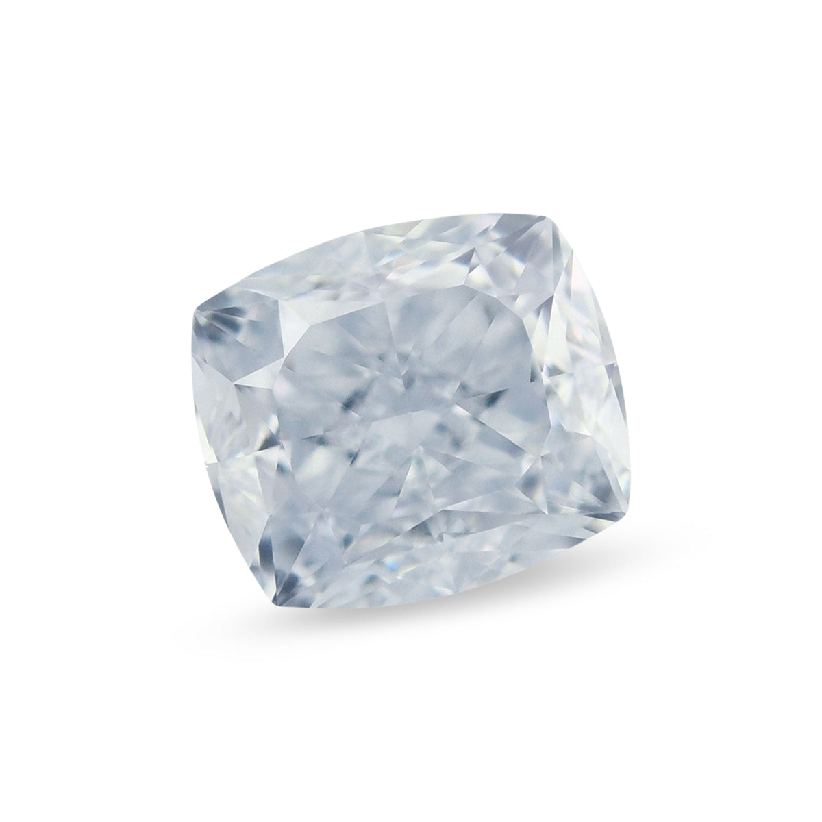 0,61 Karat Fancy Light Blue Cushion Diamond VVS2 GIA