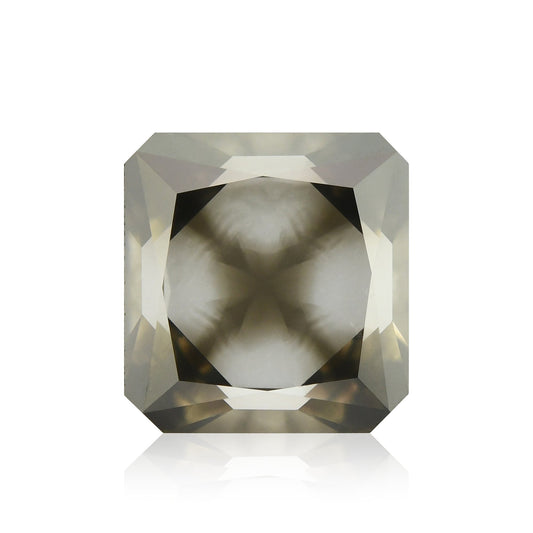 1,50 Karat Fancy Dark Greenish Gray Radiant Diamant (GIA)