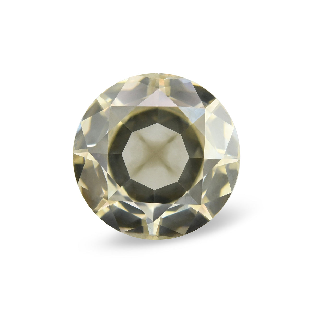 1,76 Karat Fancy Grünlich Gelbbraun Runder Diamant GIA