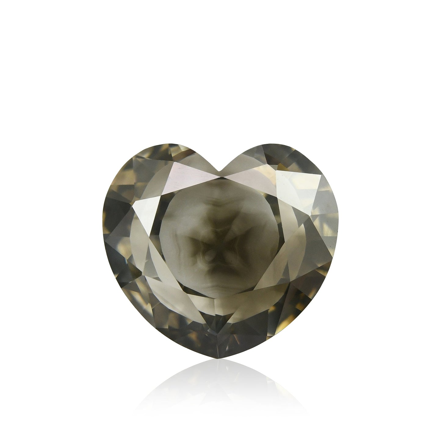 2.50 Carat Fancy Dark Gray Heart Diamond GIA