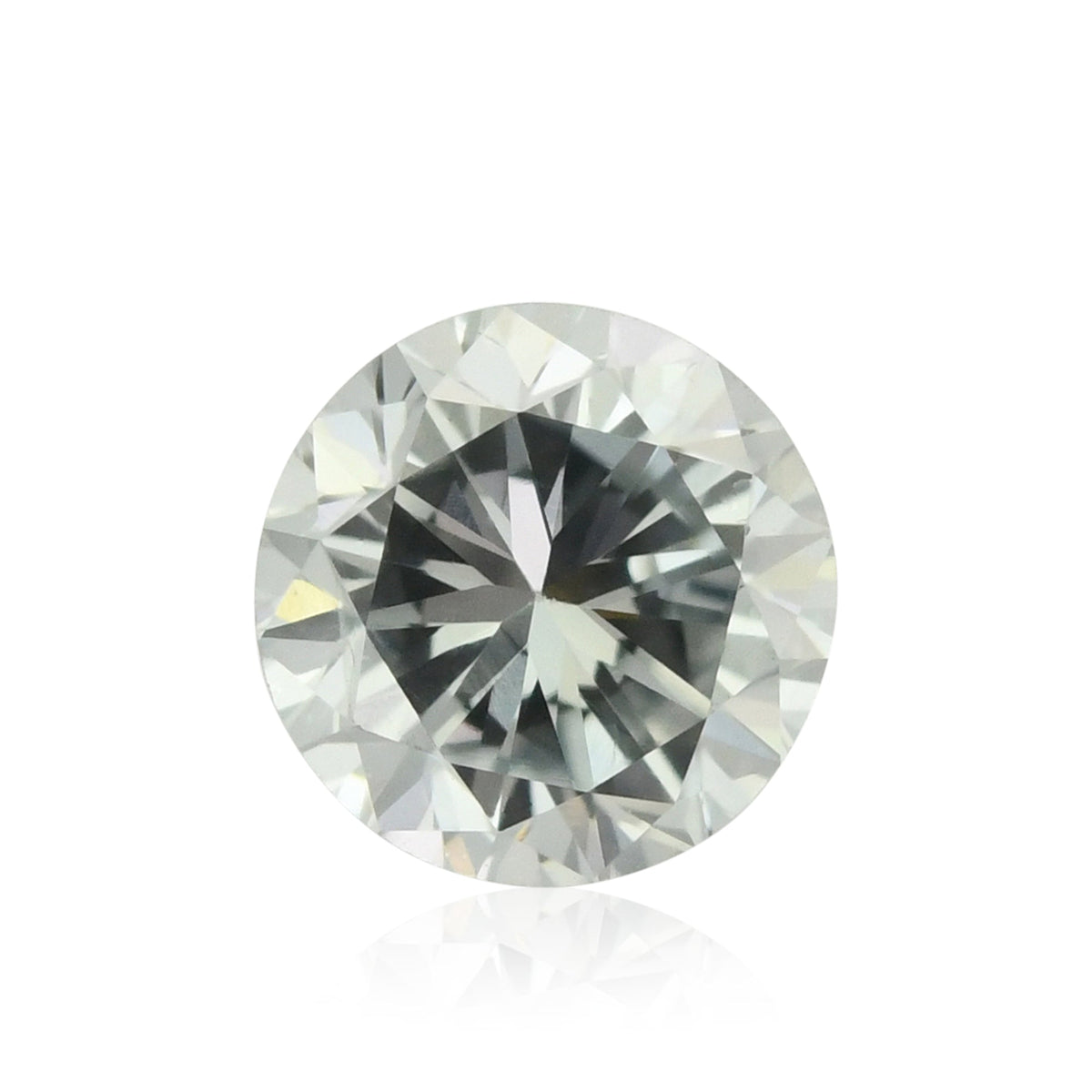0.29 Carat Fancy Light Gray Blue Round Brilliant Diamond SI2 GIA