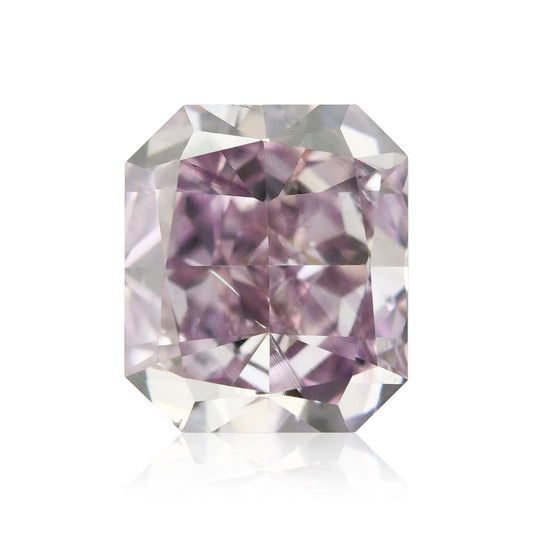 0.80 Carat Fancy Pink Purple Radiant Diamond SI2 GIA