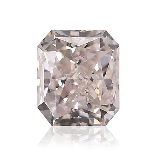 0,51 Karat hellrosa-brauner Diamant im Radiant-Schliff, Reinheit SI2, GIA