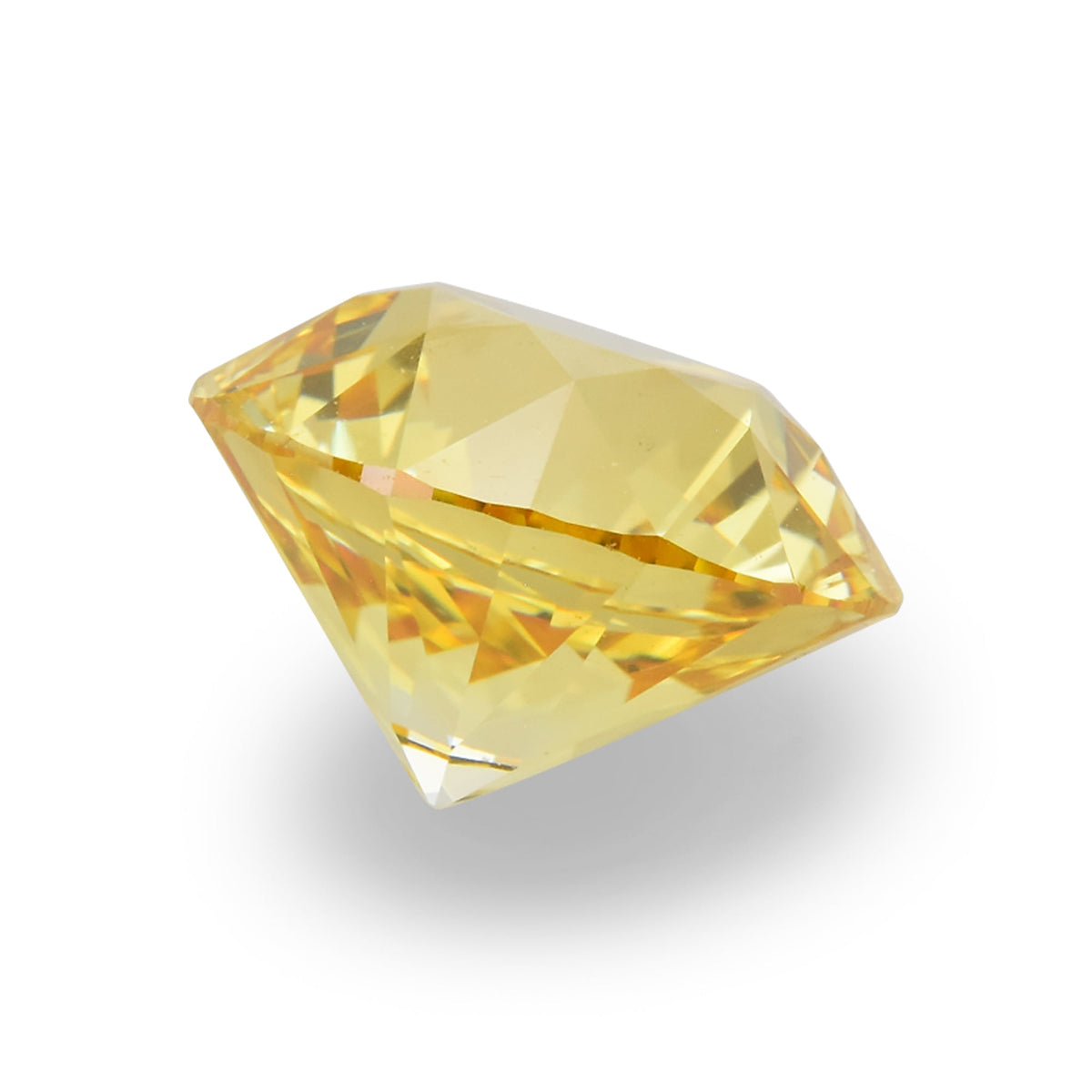 1.06 Carat Fancy Vivid Yellow Round Diamond SI1 GIA
