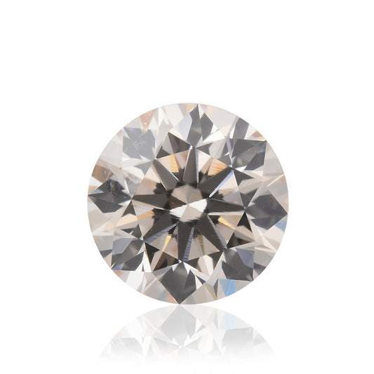 0,51 Karat sehr hellrosa-brauner runder Diamant SI2 GIA