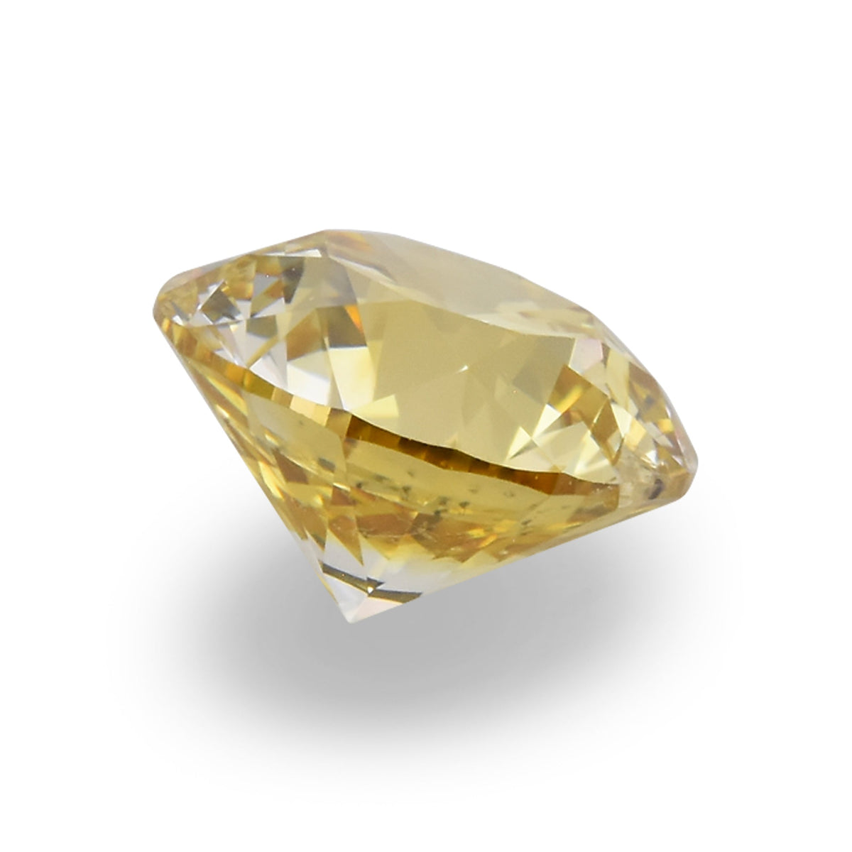 0,40 Karat Fancy Brownish Yellow Round Diamond SI2 GIA