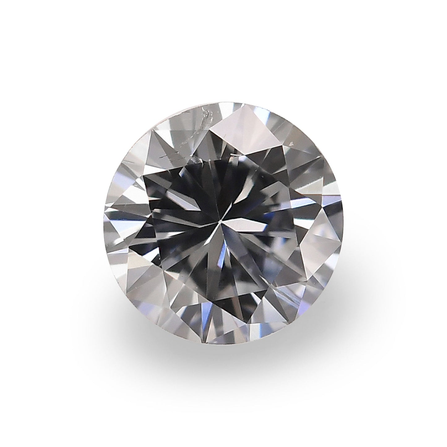 0,41 Karat Fancy Light Gray Blue Round Diamond SI2 GIA