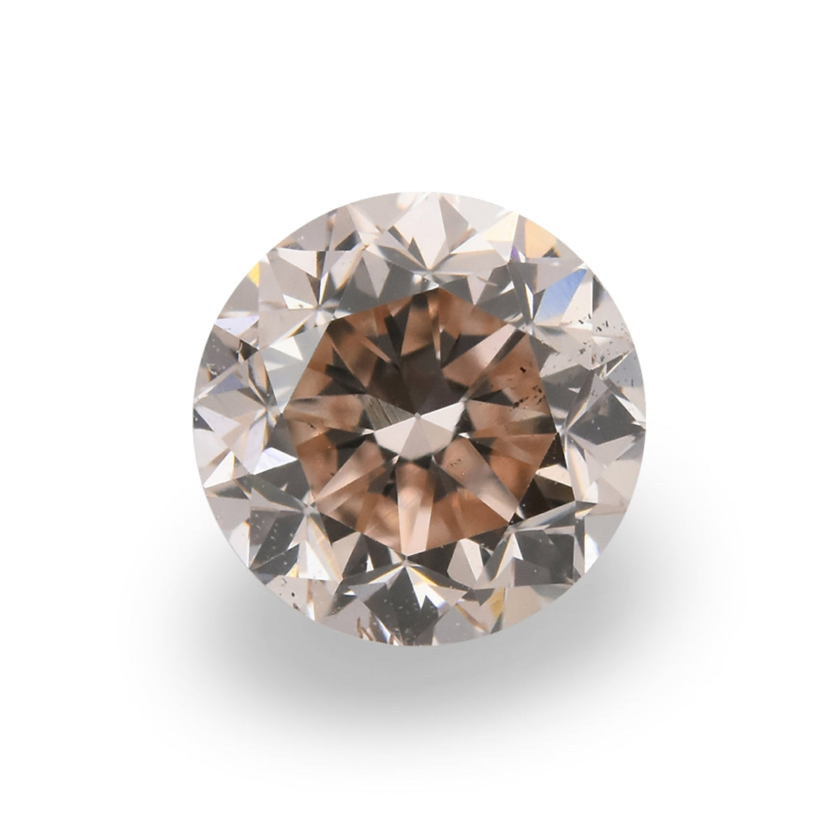 0.50 Carat Fancy Light Pink Brown Round Diamond SI1 GIA